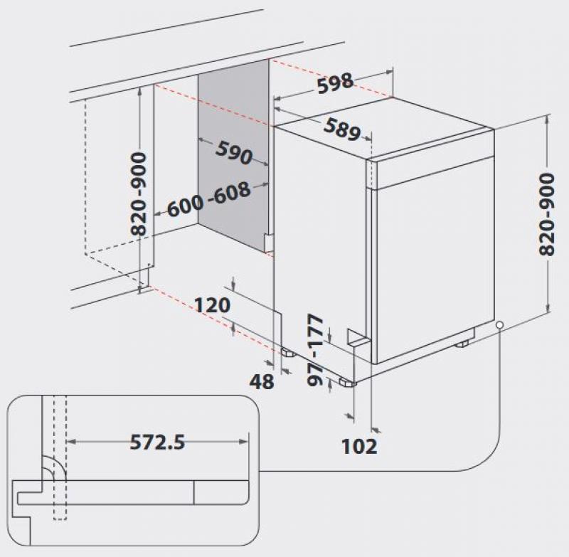 Bauknecht BUO 3O41 PLT X Maße
